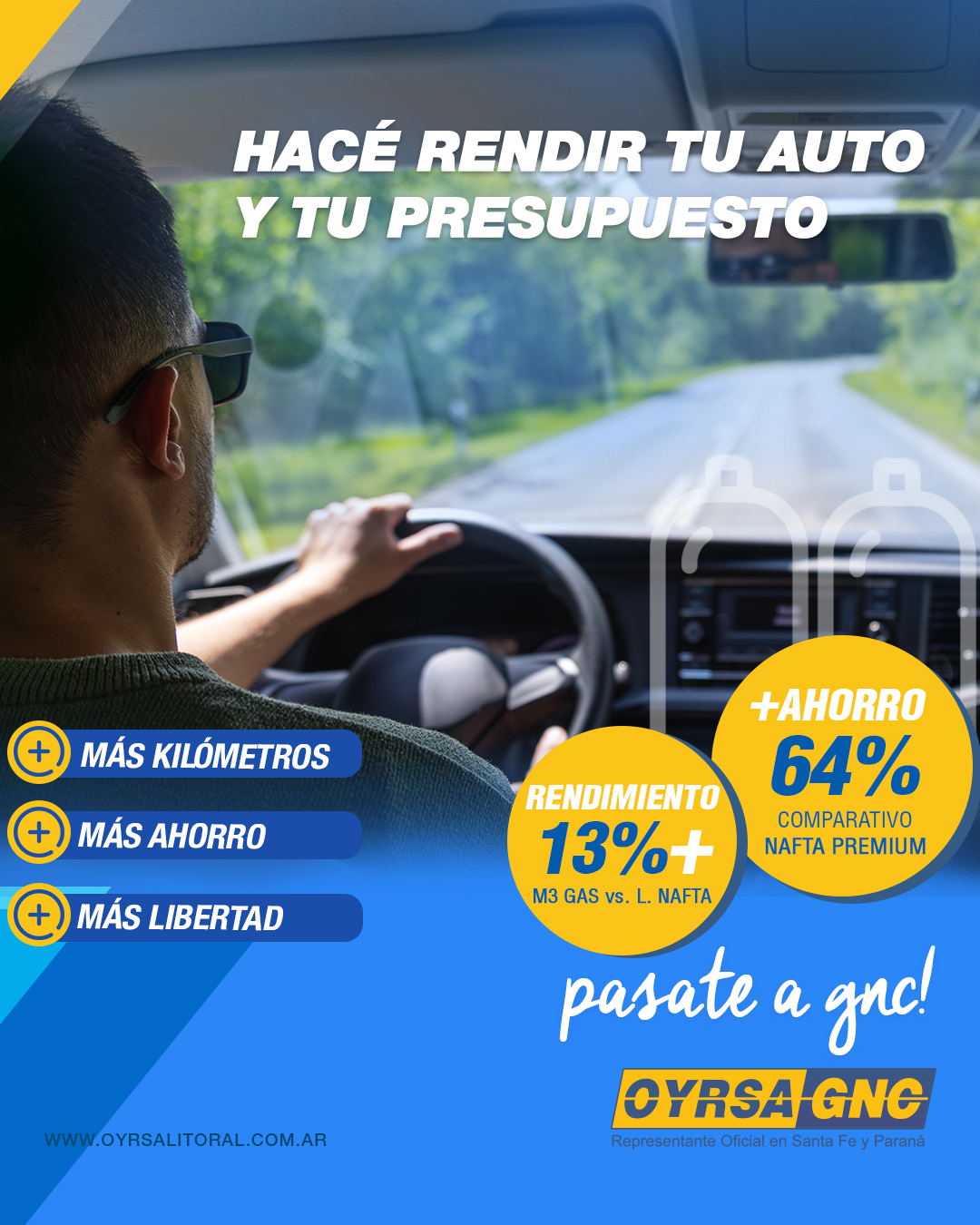 Más ruta, menos gasto - OYRSA GNC